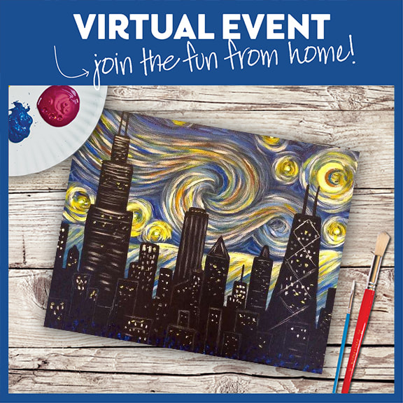 LIVE INTERACTIVE VIRTUAL CLASS - ART KIT INCLUDED (HAVE SUPPLIES? THEN IT'S ONLY $15!)
